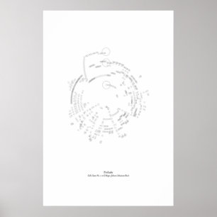 Vom Blatt: Prélude, Cello-Suite #1 in G-Dur Poster