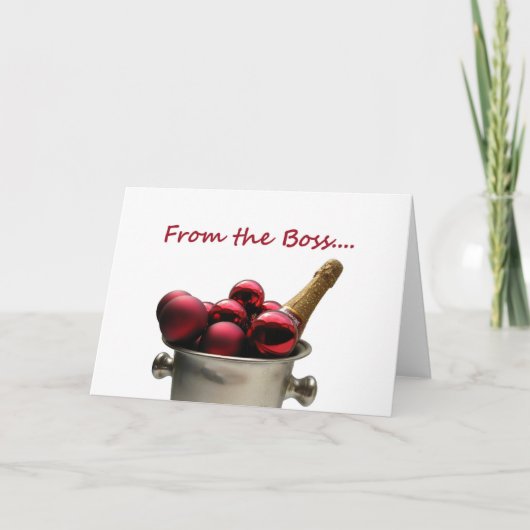 vom Chef Champagner cooler Weihnachten (Vorderseite)