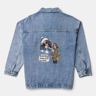 Vom Chillen zum Büffeln Jeansjacke