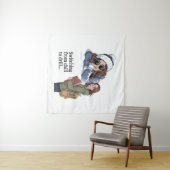 Vom Chillen zum Büffeln Wandteppich (Beispiel (Horizontal))