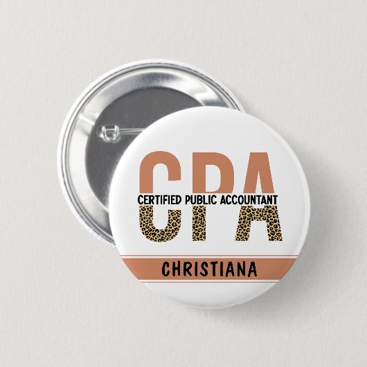 Vom CPA zertifizierter Leopard für öffentliche Wir Button (Vorne & Hinten)