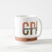 Vom CPA zertifizierter Leopard für öffentliche Wir Kaffeetasse (VorderseiteRechts)