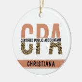Vom CPA zertifizierter Leopard für öffentliche Wir Keramik Ornament (Links)