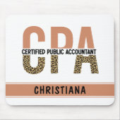 Vom CPA zertifizierter Leopard für öffentliche Wir Mousepad (Vorne)