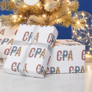 Vom CPA zertifizierter öffentlicher Wirtschaftsprü Geschenkpapier