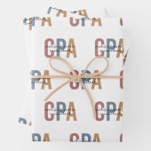 Vom CPA zertifizierter öffentlicher Wirtschaftsprü Geschenkpapier Set (Beispiel)