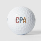 Vom CPA zertifizierter öffentlicher Wirtschaftsprü Golfball (Vorderseite)