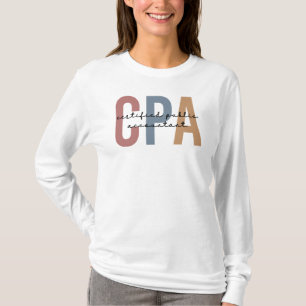 Vom CPA zertifizierter öffentlicher Wirtschaftsprü T-Shirt