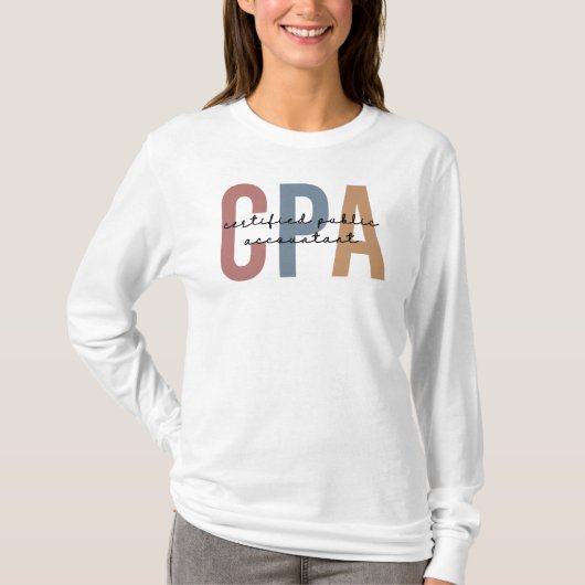 Vom CPA zertifizierter öffentlicher Wirtschaftsprü T-Shirt (Vorderseite)