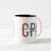 Vom CPA zertifizierter öffentlicher Wirtschaftsprü Zweifarbige Tasse (VorderseiteRechts)