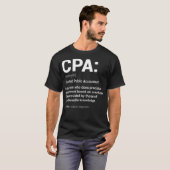 Vom CPA zertifiziertes öffentliches Wirtschaftsprü T-Shirt (Vorne ganz)