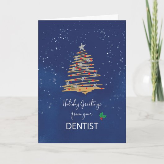Vom Dentist Weihnachtsbaum auf der Marine Karte (Vorderseite)