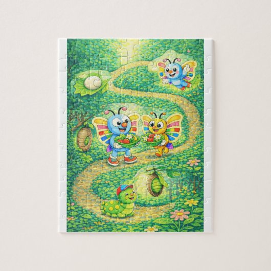 Vom Ei zum Schmetterling Puzzle (Vertikal)