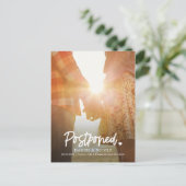 Vom FARBE "Herz-EDITABLE" ändern Sie das Datum Postkarte (Stehend Vorderseite)