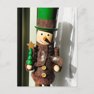 Vom Fenster Stehender Nutcracker Postkarte