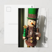 Vom Fenster Stehender Nutcracker Postkarte (Vorne/Hinten)