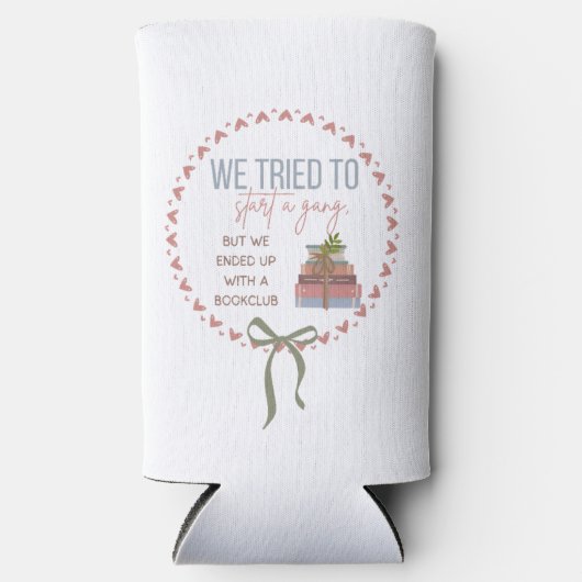 Vom Gang zum Buchklub - Funny Slim Can Cooler Selters Dosenkühler (Vorderseite)