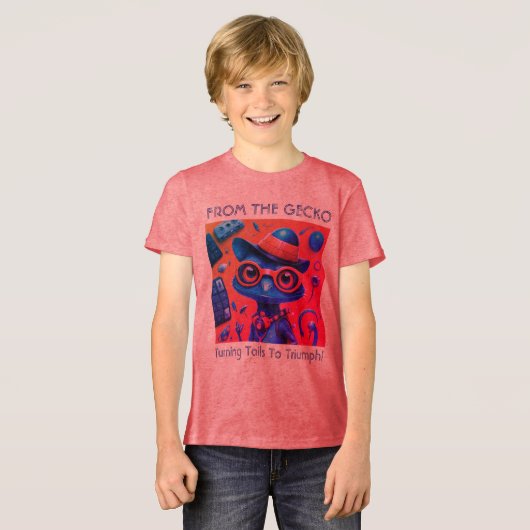 Vom Gecko Tri-Blend Shirt (Vorderseite voll)