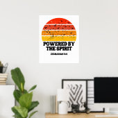 Vom Geist angetrieben - Zechariah 4:6 Poster (Heimbüro)