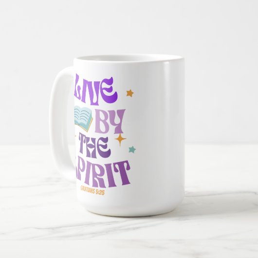 Vom Geist leben - GALATIANER 5:25 Kaffeetasse (Vorderseite Links)