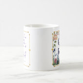 Vom Glauben Gerettet Blumen und Gold Kaffeetasse (Mittel)