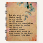 Vom Glauben inspiriert 8.5x11-Spiral-Notebook Notizblock (Vorderseite)