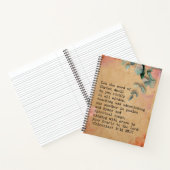 Vom Glauben inspiriert 8.5x11-Spiral-Notebook Notizblock (Innenseite)