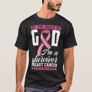 Vom Gnaden Gott bin ich ein Überlebender von Brust T-Shirt