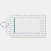 Vom Haken des Häkchens Geschenkanhänger (Rückseite Horizontal)