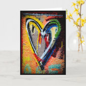 Vom Herzen Karte (Gelbe Blume)