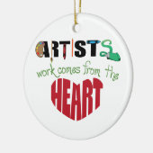 Vom Herzen Keramik Ornament (Links)