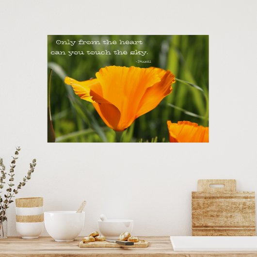 Vom Herzen Poster (Küche)