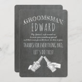 Vom Herzen - Vorschlag für einen lustigen Trauzeug Einladung (Vorne/Hinten)