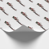 vom Hippopotamus gezogene Santa-Schlitte Geschenkpapier (Ecke)