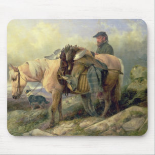 Vom Hügel zurückgehen, 1868 Mousepad