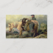 Vom Hügel zurückgehen, 1868 Visitenkarte (Rückseite)