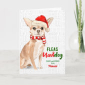 vom Hund Funny Chihuahua Weihnachten (Vorderseite)
