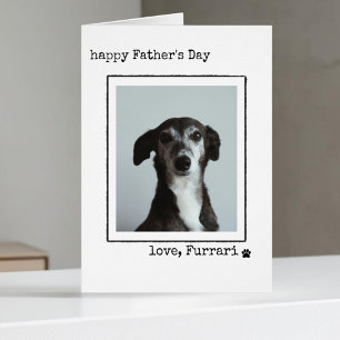 Vom Hund Minimalistischer Vatertagskarte