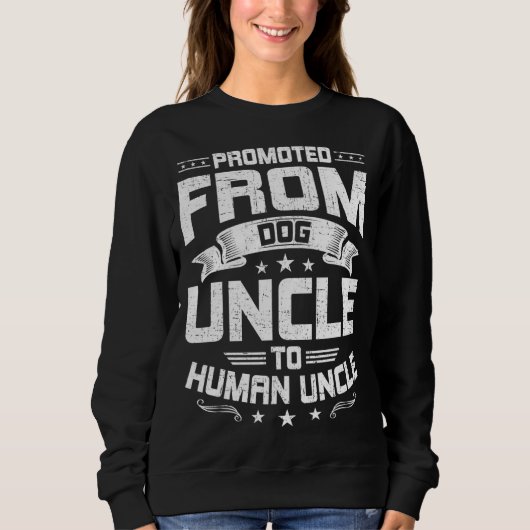 Vom Hund Onkel zum menschlichen Hund über Sweatshirt (Vorderseite)