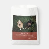 Vom Hund Terracotta Moderne Vielen Dank für Ihre H Geschenktütchen (Vorderseite)