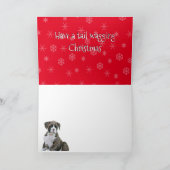 Vom Hund Weihnachtshund Karte (Innenseite)