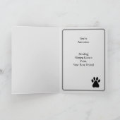 Vom Hund zum Valentinstag oder Geburtstag Karte (Innenseite)
