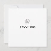 Vom Hund zum Vater Vatertag Karte (Rückseite)