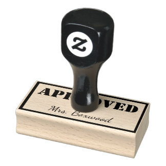 Vom Individuelle Name genehmigt Gummistempel