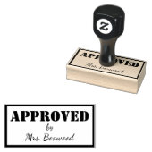 Vom Individuelle Name genehmigt Gummistempel (Stempel)