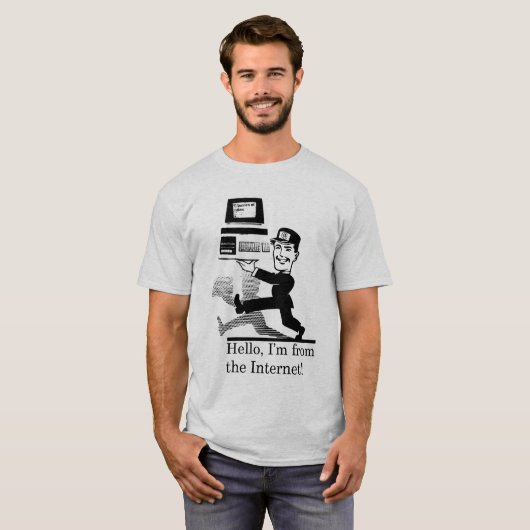 Vom Internet (grau) T-Shirt (Vorne ganz)