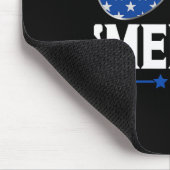 Vom Juli Amerika Unabhängigkeitstag US-Flagge Red Mousepad (Ecke)