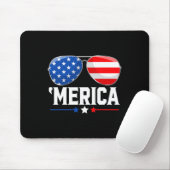 Vom Juli Amerika Unabhängigkeitstag US-Flagge Red Mousepad (Mit Mouse)