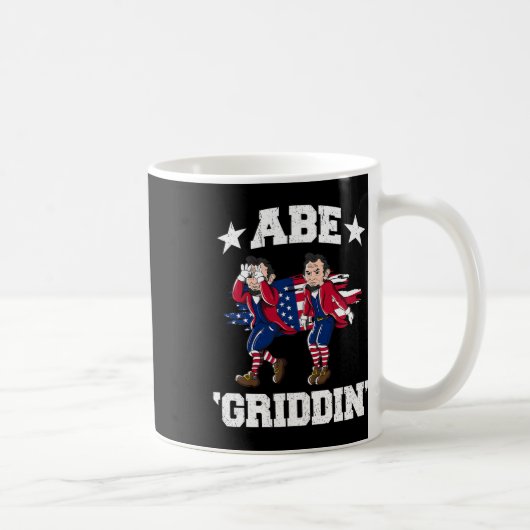vom Juli Benjamin Franklin Griddy Ben Griddin Kaffeetasse (Rechts)