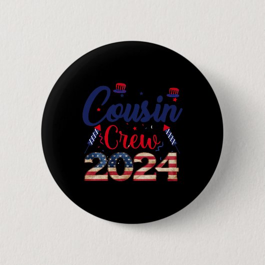 vom Juli Cousin Crew für Kleinkinder Erwachsene un Button (Vorderseite)